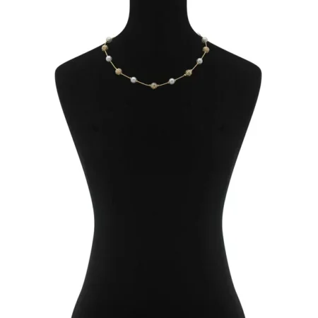 Gloria Vanderbilt Gold Tone Collar Necklace, 16" Length